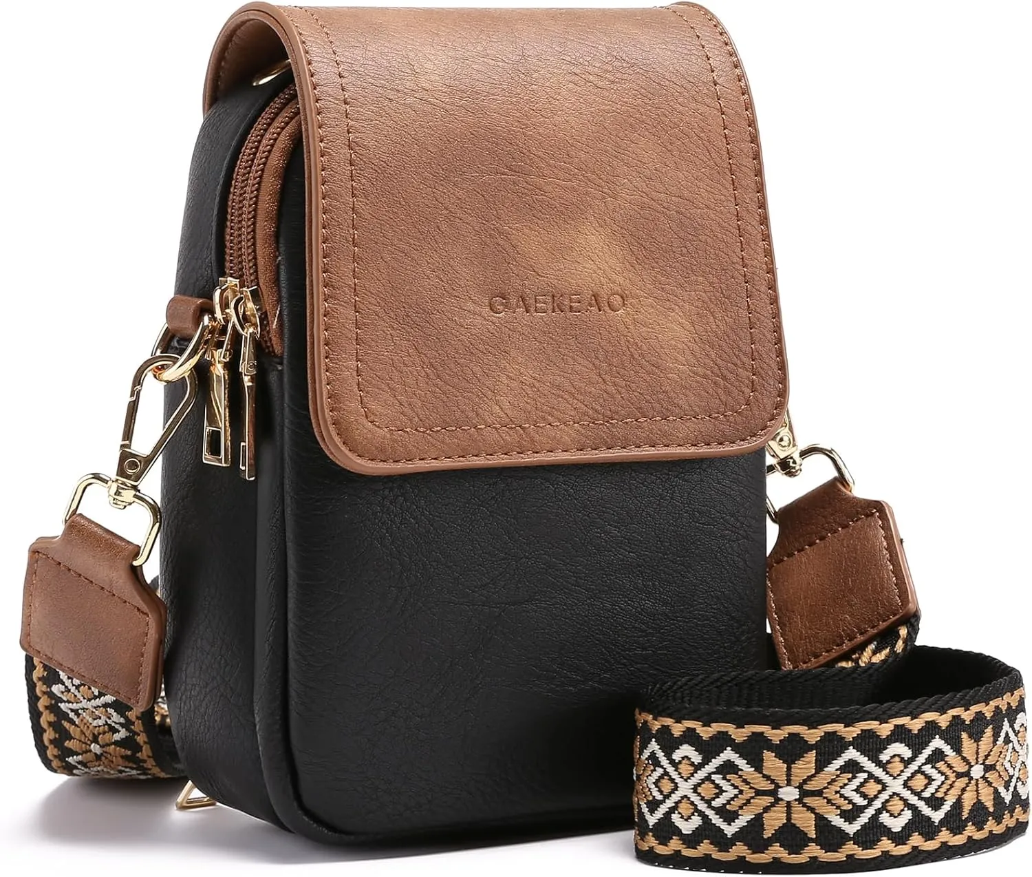 GAEKEAO Small Crossbody Bags for Women Cell Phone Wallet Purses Vegan Leather Handbags
