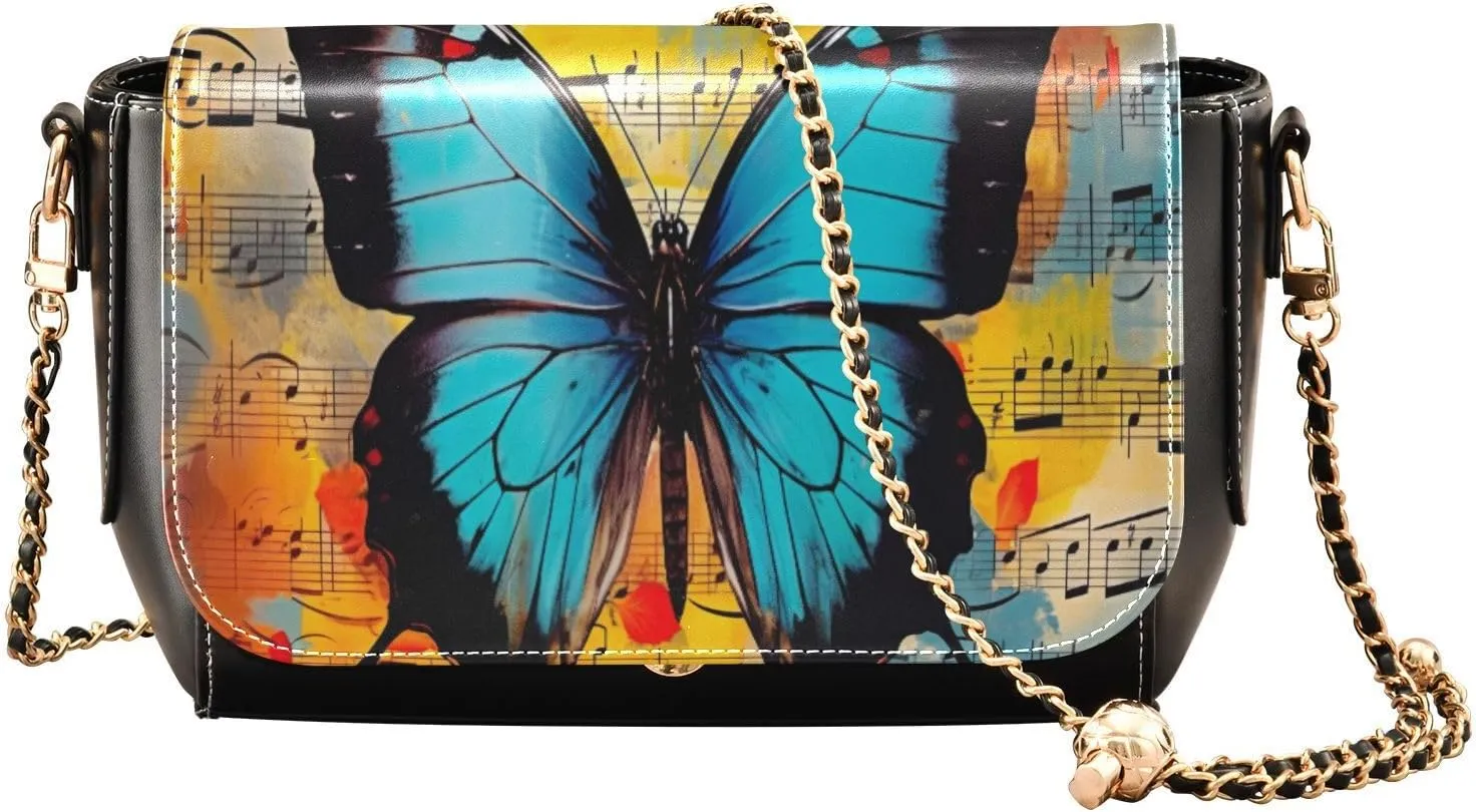 GAIGEO Abstract Gold and Silver Swirls Womens Crossbody Bag Leather, Leather Crossbody Purses for Women