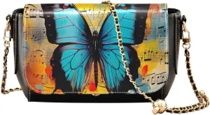 GAIGEO Abstract Gold and Silver Swirls Womens Crossbody Bag Leather, Leather Crossbody Purses for Women