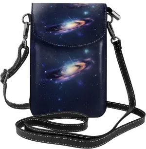 Galaxy In The Universe Crossbody Bag For Women Leather Cellphone Shoulder Purses Fashion Travel Designer Wallet