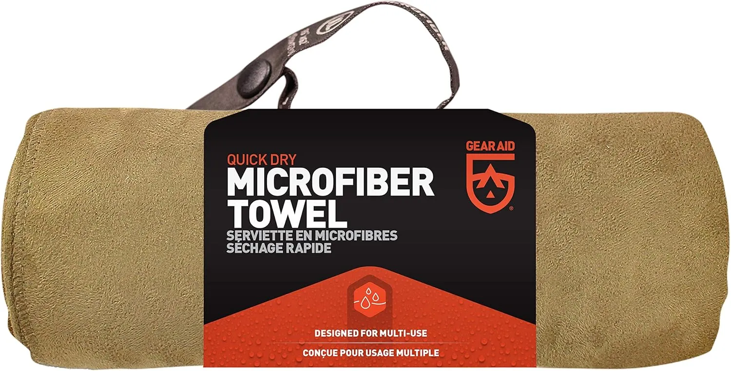 Gear AID Quick Dry Microfiber Towel for The Gym, Travel and Camping