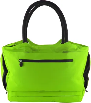 Gen 2 Locking Anti-Theft Travel Tote With Insulated Cooler Compartment (St. Lucia Lime Green)