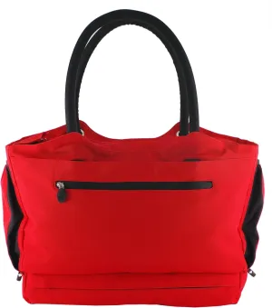 Gen 2 - Travel Tote With Anti-Theft Lock and Insulated Cooler Compartment - (Riviera Red)