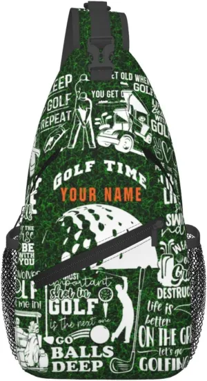 Generic Golf Sling Bag Golf Golf Crossbody Bag Chest Bag Gym Cycling Travel Hiking Daypack For Men Women