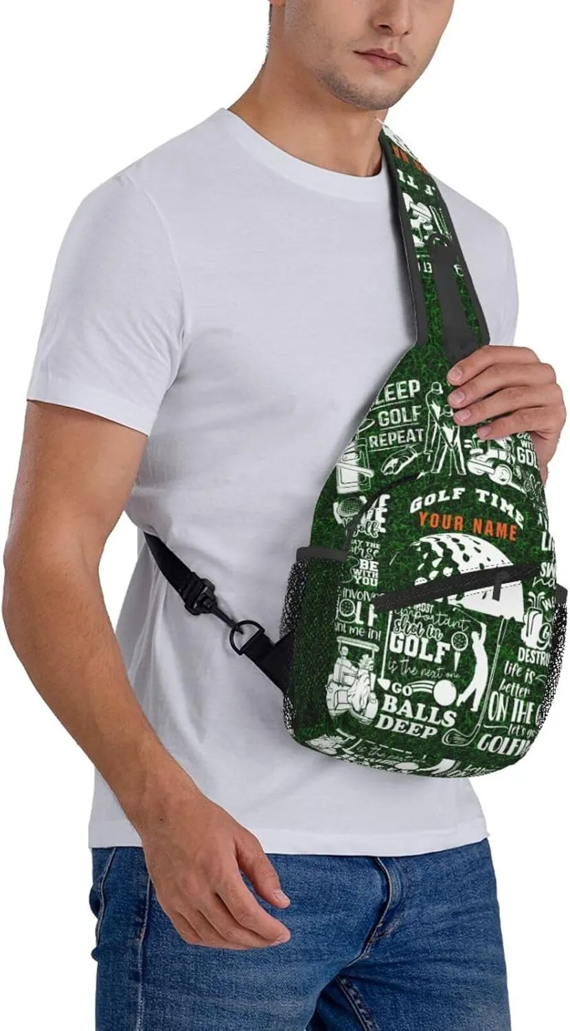 Generic Golf Sling Bag Golf Golf Crossbody Bag Chest Bag Gym Cycling Travel Hiking Daypack For Men Women