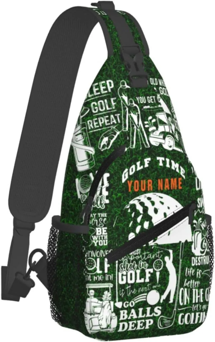 Generic Golf Sling Bag Golf Golf Crossbody Bag Chest Bag Gym Cycling Travel Hiking Daypack For Men Women