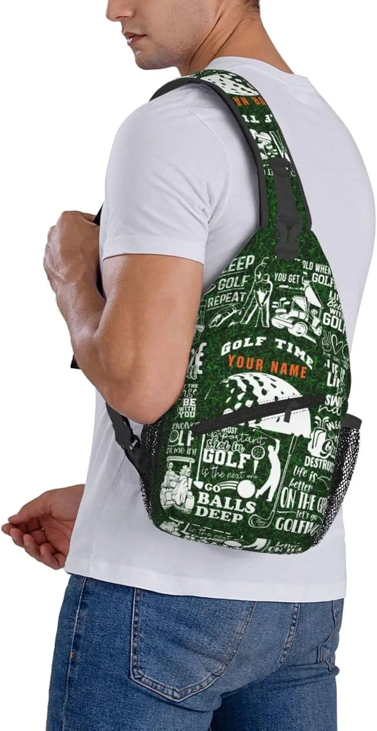 Generic Golf Sling Bag Golf Golf Crossbody Bag Chest Bag Gym Cycling Travel Hiking Daypack For Men Women
