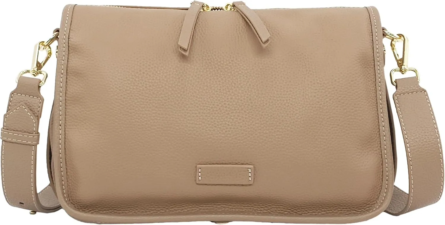 Genuine Leather Crossbody Bag for Women Medium Women's Shoulder Purse