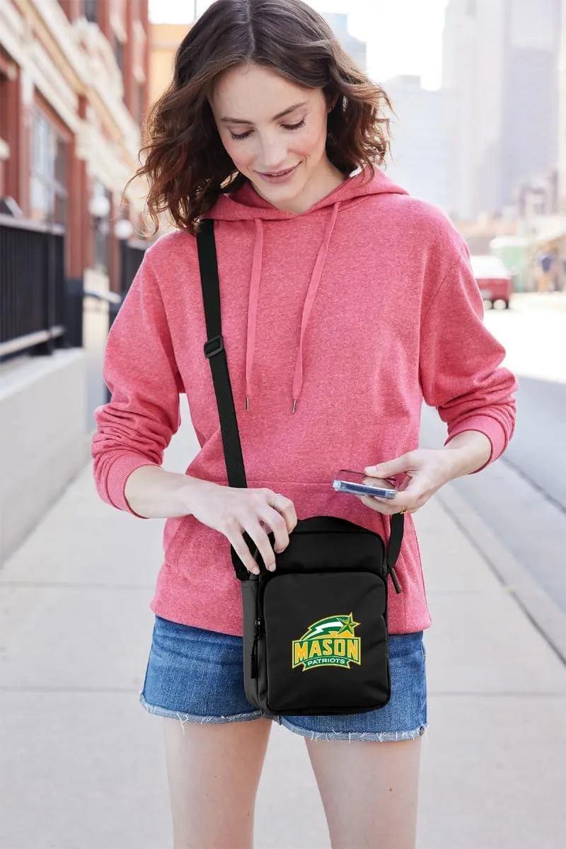 George Mason University Travel Bag GMU Crossbody Sling Pack for Sports Workout Running Festival Waist Pack