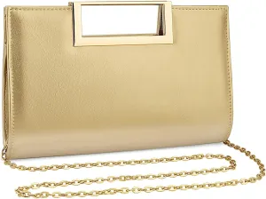 Gets Clutch Purses for Women PU Leather Evening Handbag for Formal Wedding Party Clutches Small Crossbody Bag with Chain