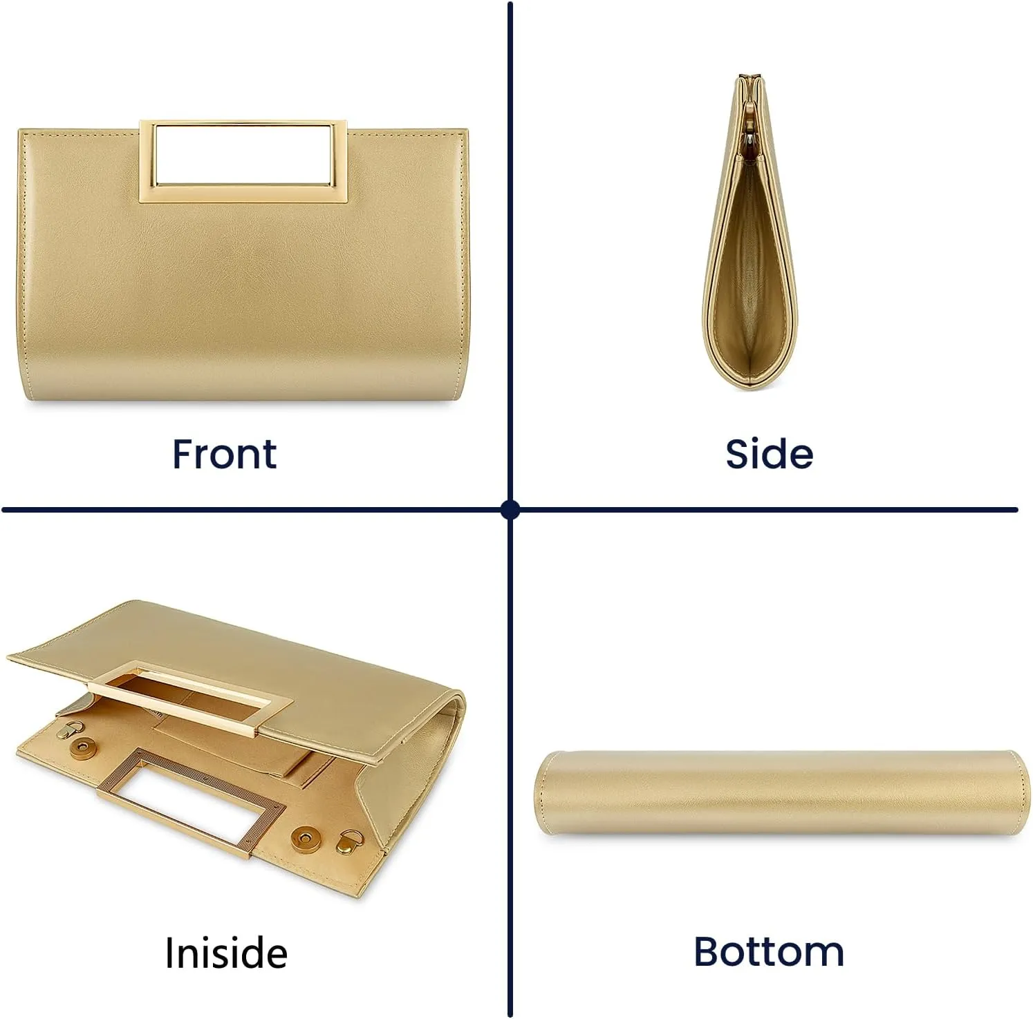 Gets Clutch Purses for Women PU Leather Evening Handbag for Formal Wedding Party Clutches Small Crossbody Bag with Chain