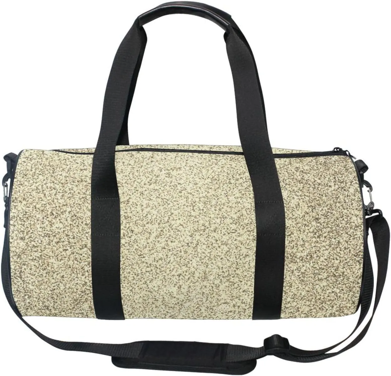 Gold Golden Glitter and Glare Pattern Portable Gym Bag, Travel Bag, Luggage bag, Sports Bag, Toiletry Bag with Handles, Detachable Shoulder Strap 17.6 x 9 x 9 inch