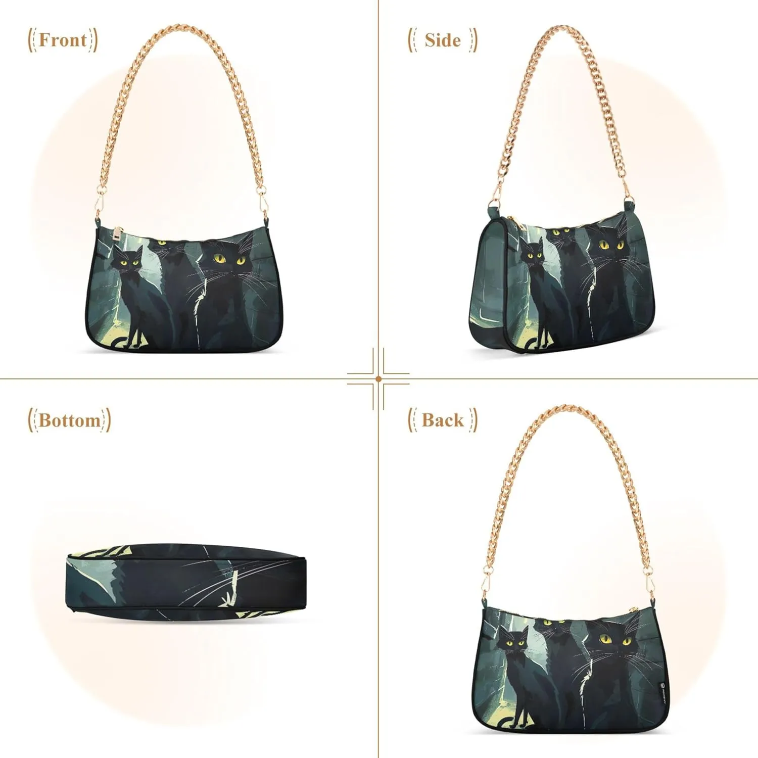 Green Blue Vintage Nautical Cute Purse Bag Hobo Evening Bag Women's Vintage Handbags Shoulder Purse
