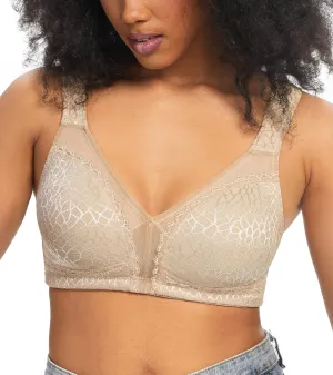 HACI Women's Minimizer Bra Full Coverage Everyday Wirefree Non Padded Plus Size for Large Bust Support Seamless