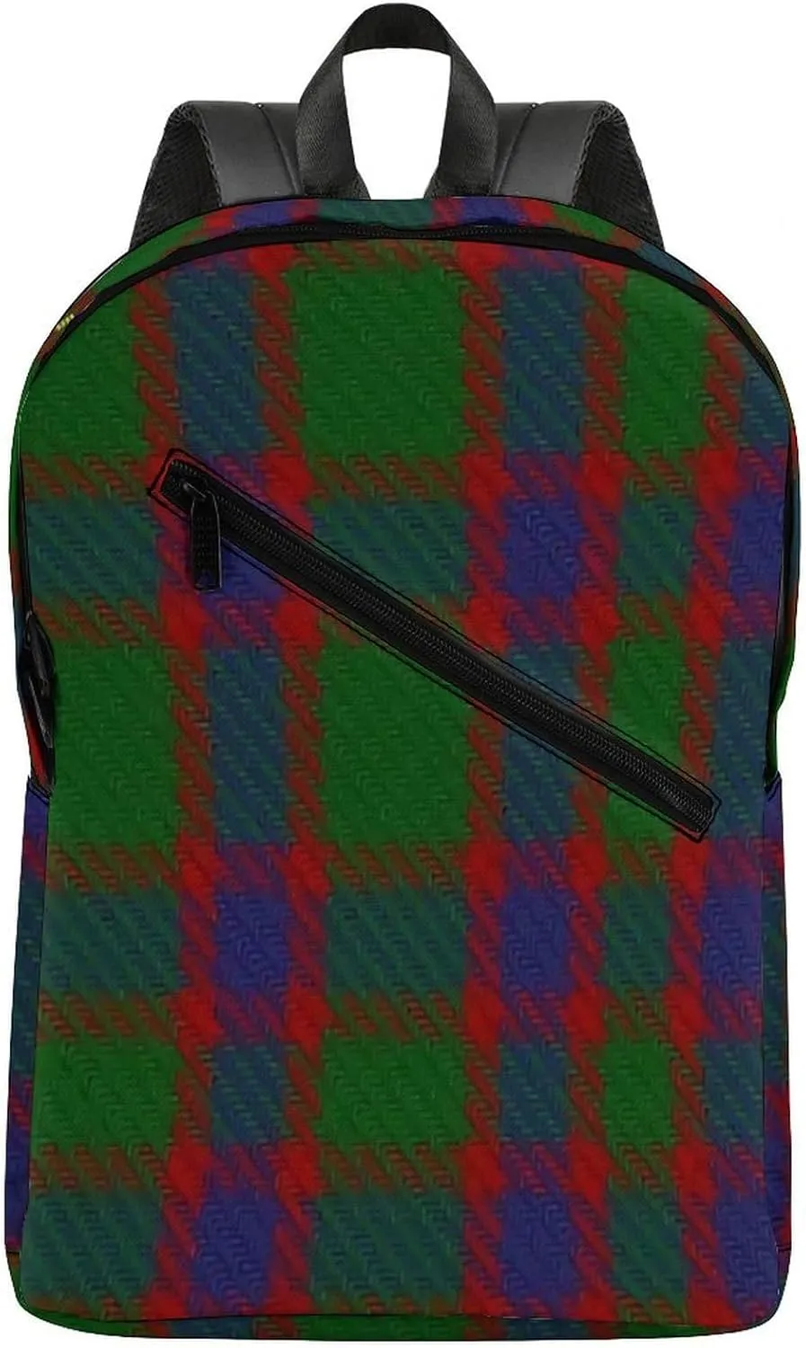 Hall Clan Family Tartan Large Capacity Printed Travel Backpack, Suitable for Both Men And Women