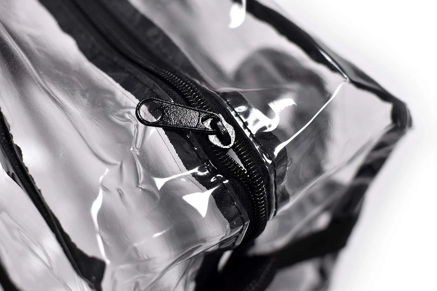 Handy Laundry Clear Tote Bag Stadium Approved - Shoulder Straps and Zippered - Clear Bag for Work, Sports Games and Concerts
