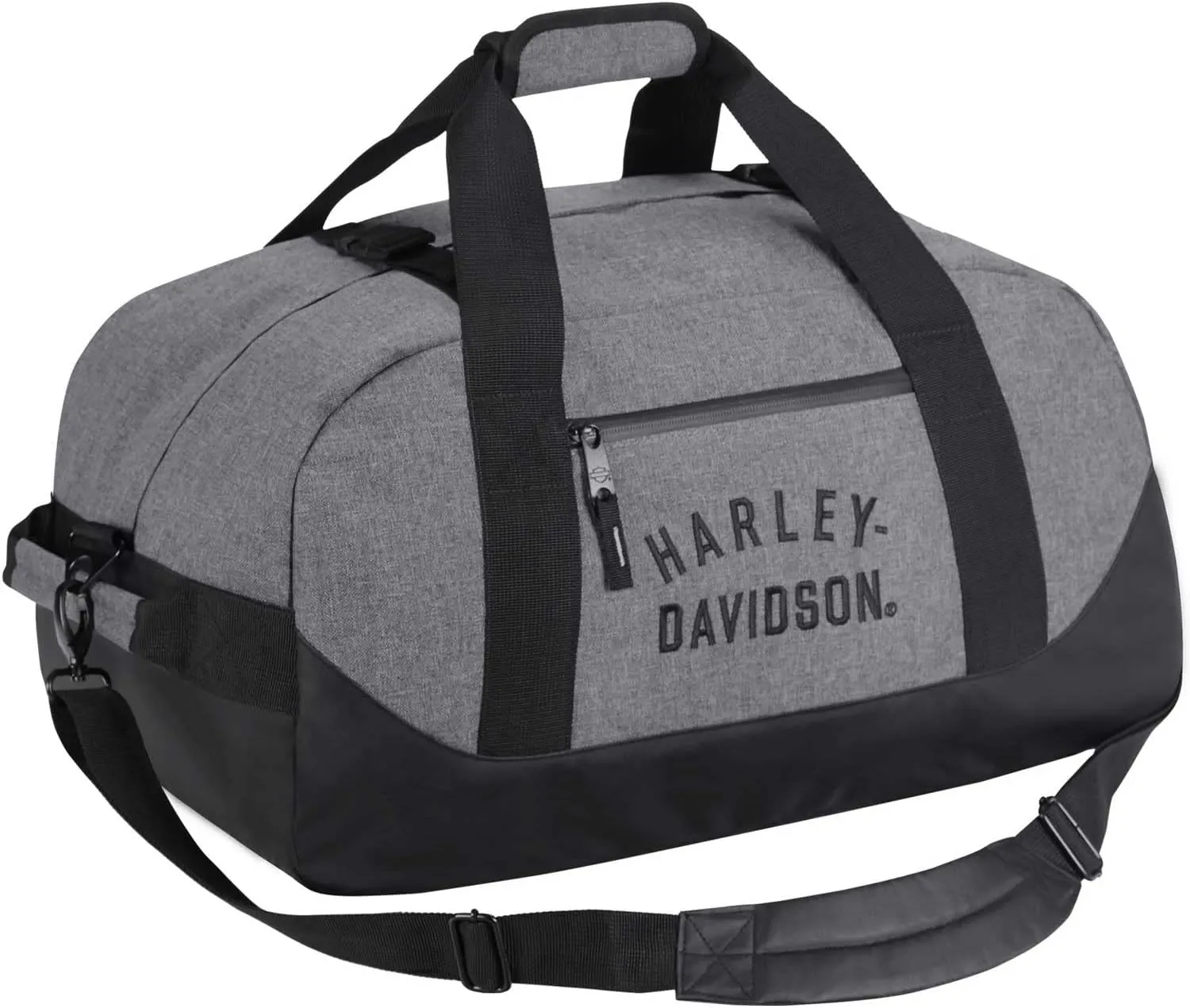 Harley-Davidson Rugged Twill 21" Convertible Duffel Bag/Backpack - Heather Gray