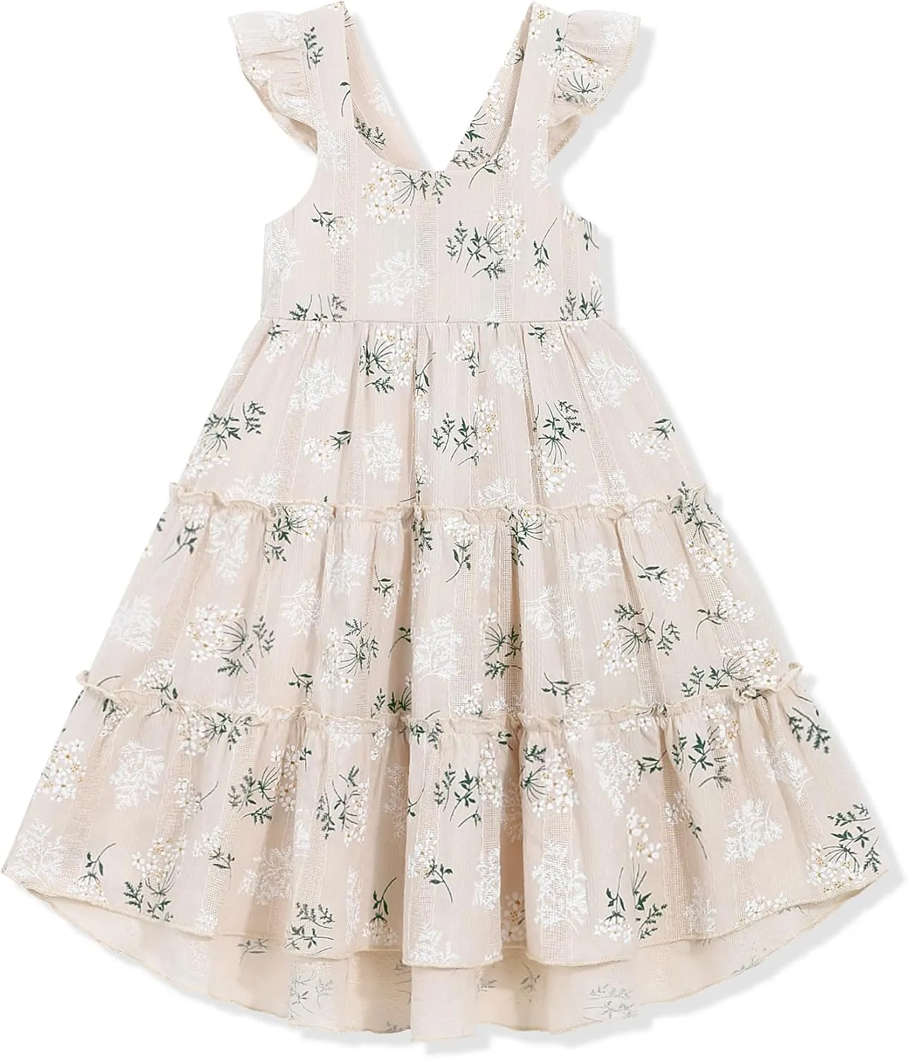 Hipea Toddler Baby Girls' Dresses Outfits Sleeveless Backless Colour Block Dress Kids Casual Beach Dresses