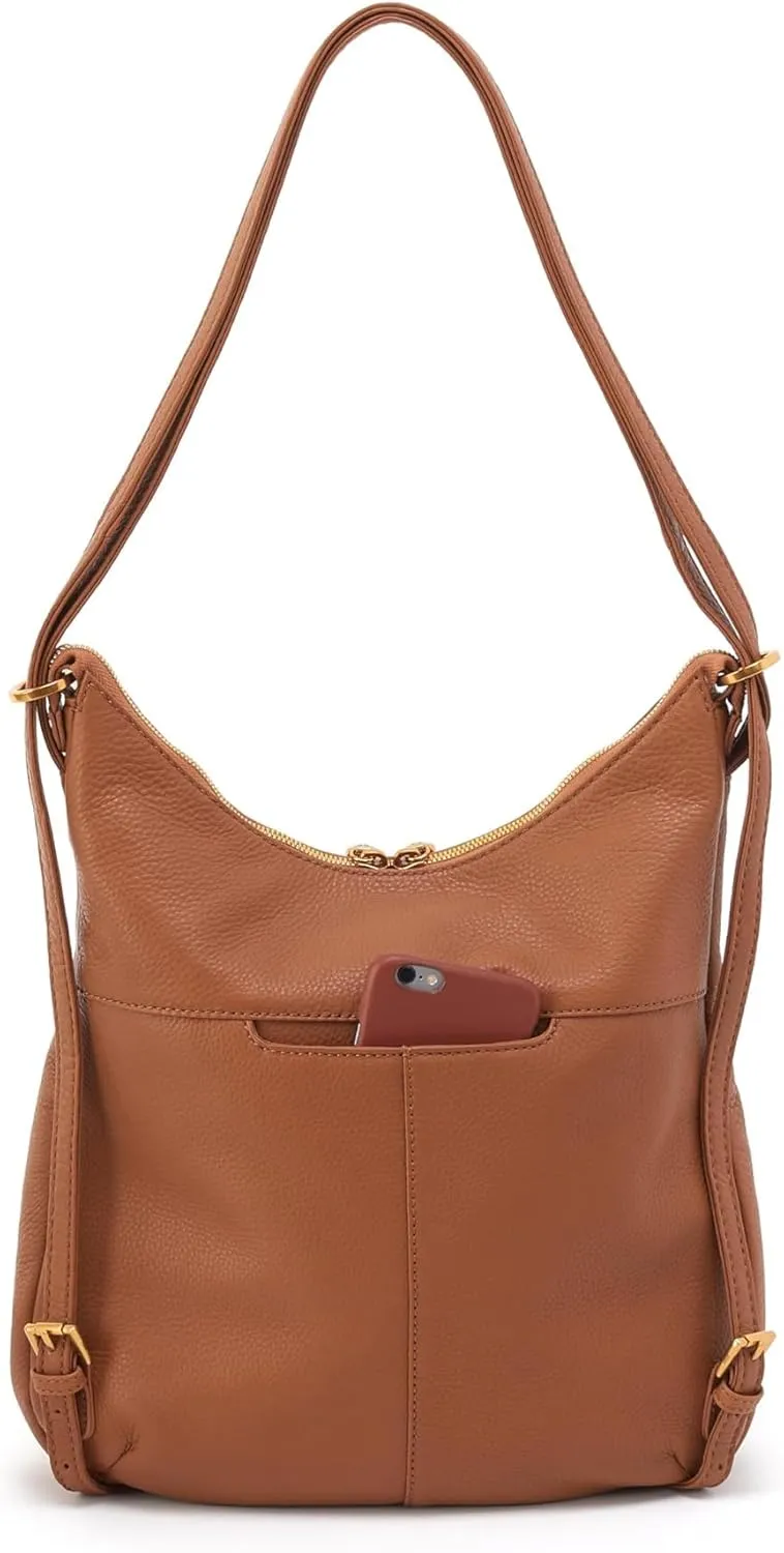 HOBO, Womens, Merrin Convertible Backpack, Warm Honey, One Size
