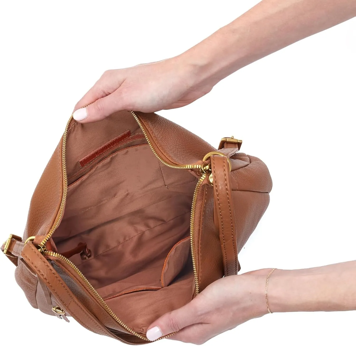 HOBO, Womens, Merrin Convertible Backpack, Warm Honey, One Size