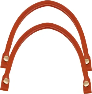 HOMSFOU Set of Bag Handles in Artificial Leather Replacement Straps for Handbags Tote Bags Lightweight Design