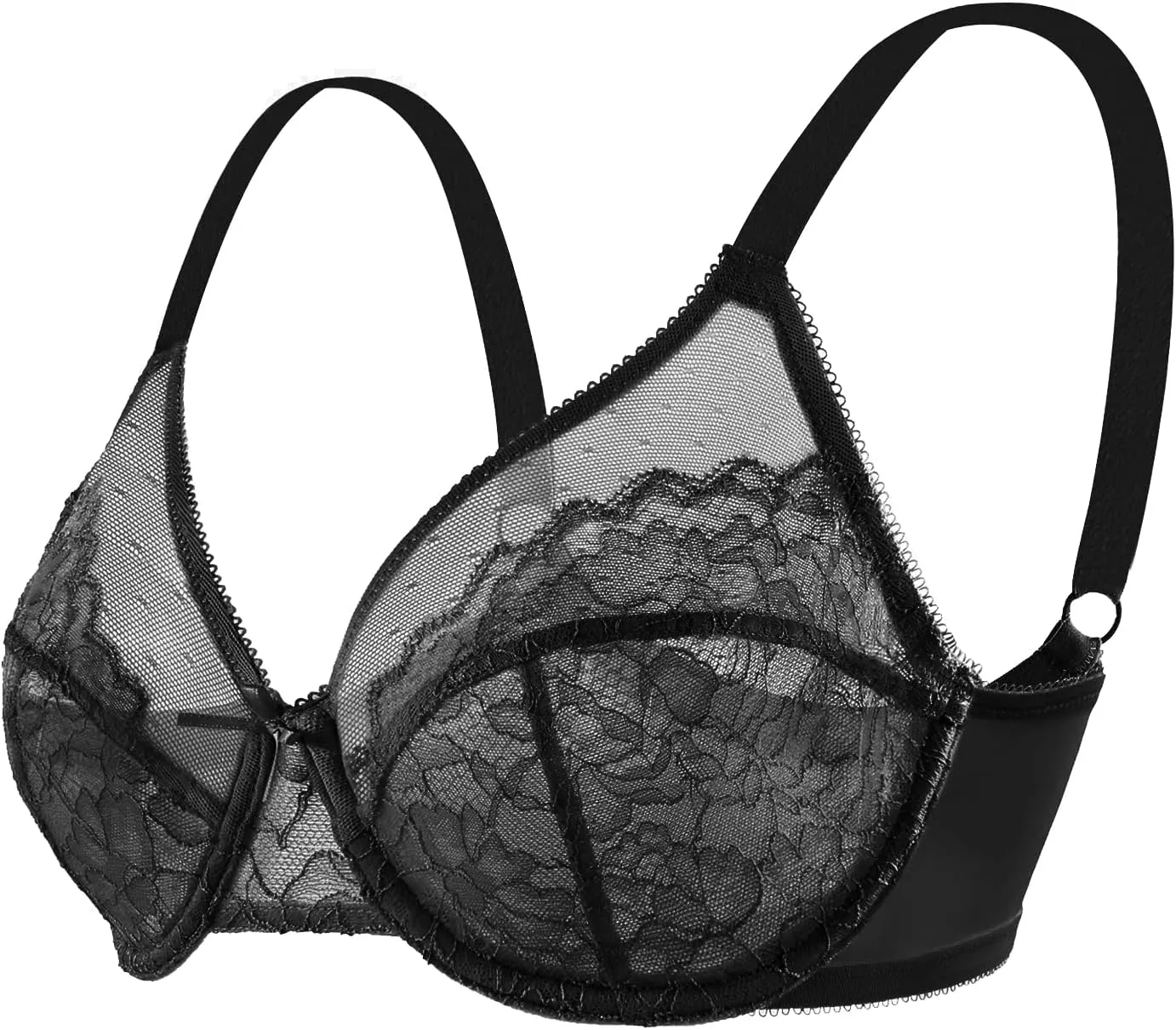 HSIA Minimizer Bras for Women Full Coverage Underwire Bras Plus Size Lifting Lace Bra for Heavy Breast