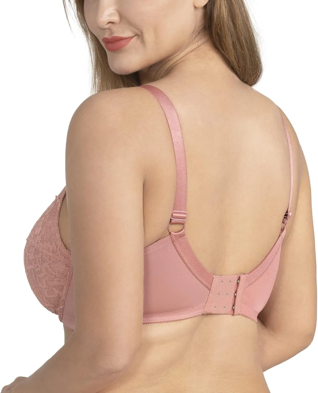 HSIA Minimizer Bras for Women Full Coverage Underwire Bras Plus Size Lifting Lace Bra for Heavy Breast