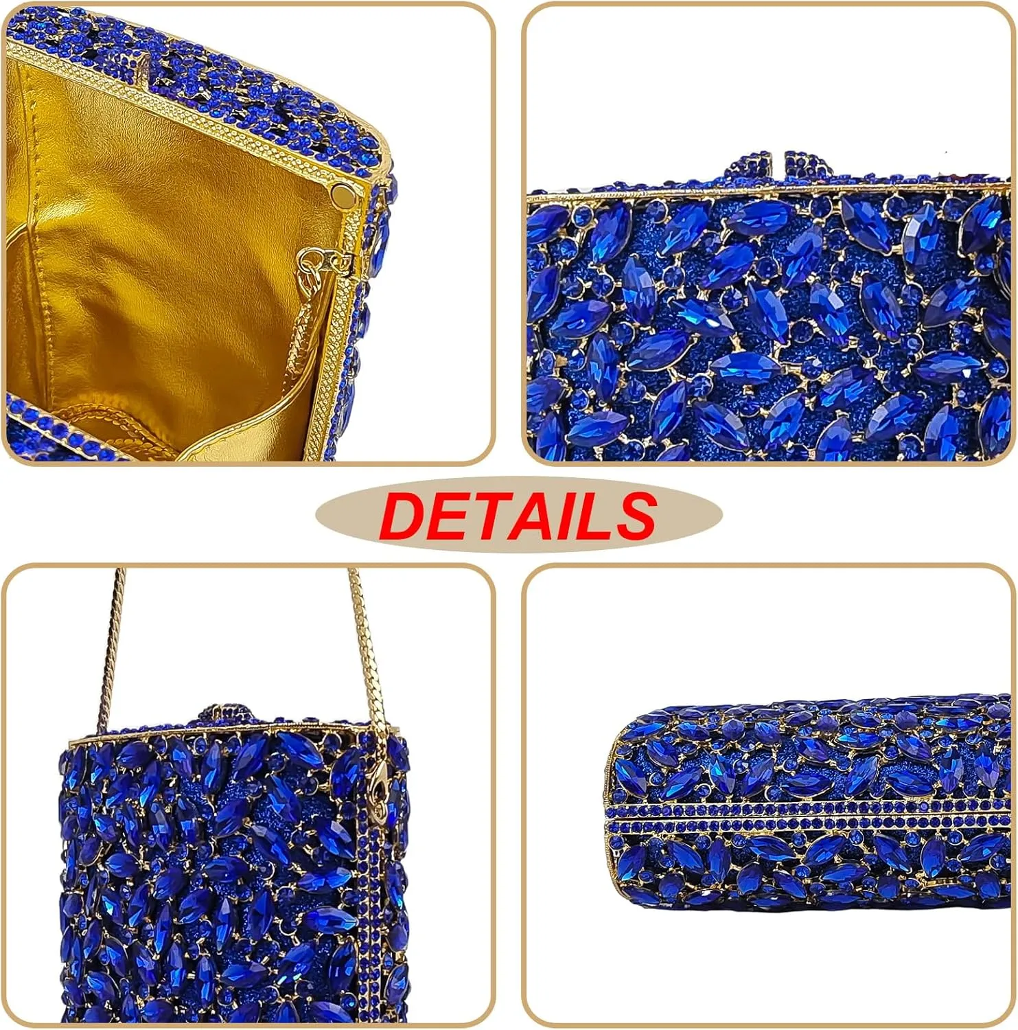 HUANG ZHUANG Flask Shaped Evening bag Funny Rhinestone Handbag Party Bag Women Crystal Clutch Purse for Prom Banquet