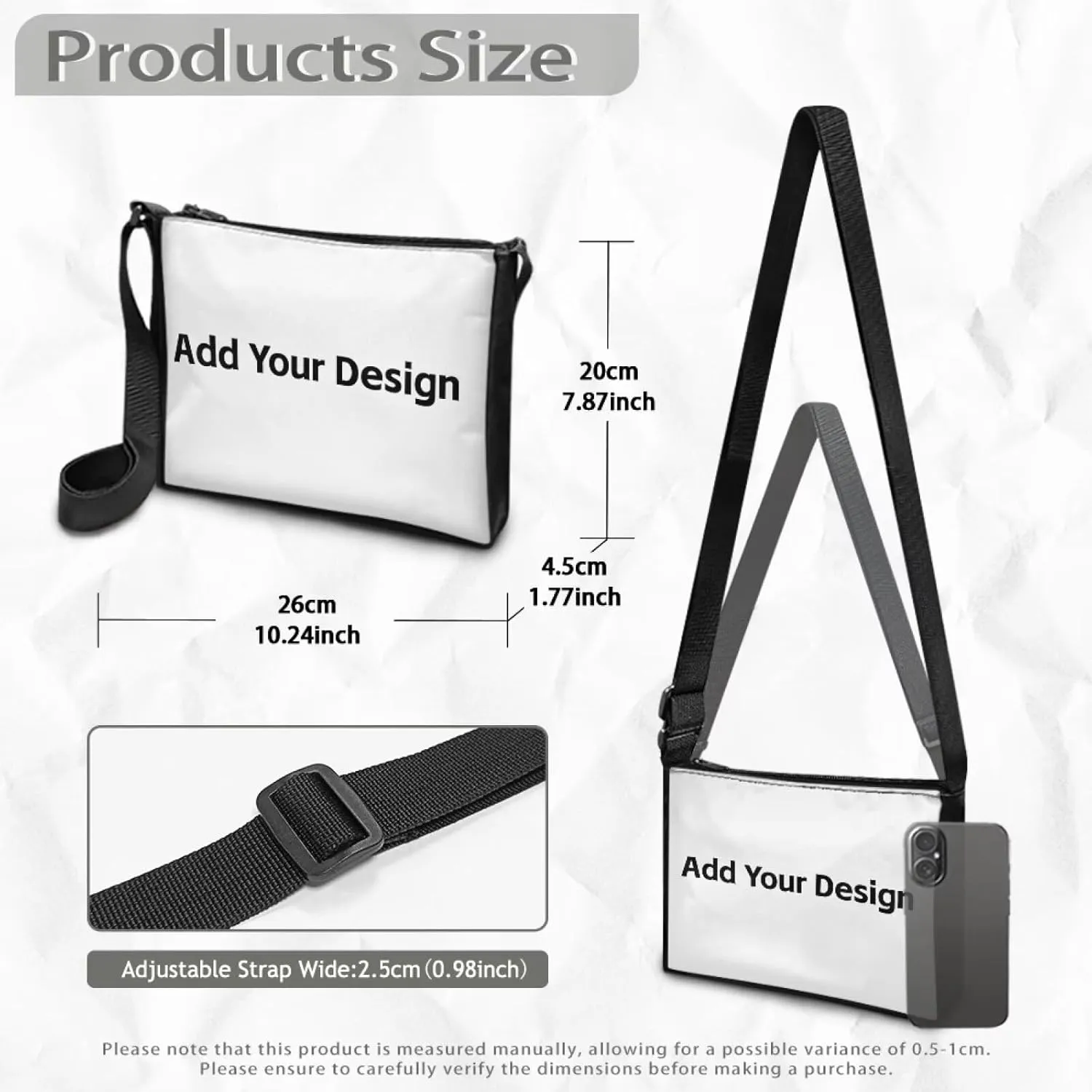 HUGS IDEA Messenger Bag for Women Crossbody Purse for Work Shoulder Handbags with Shoulder Strap