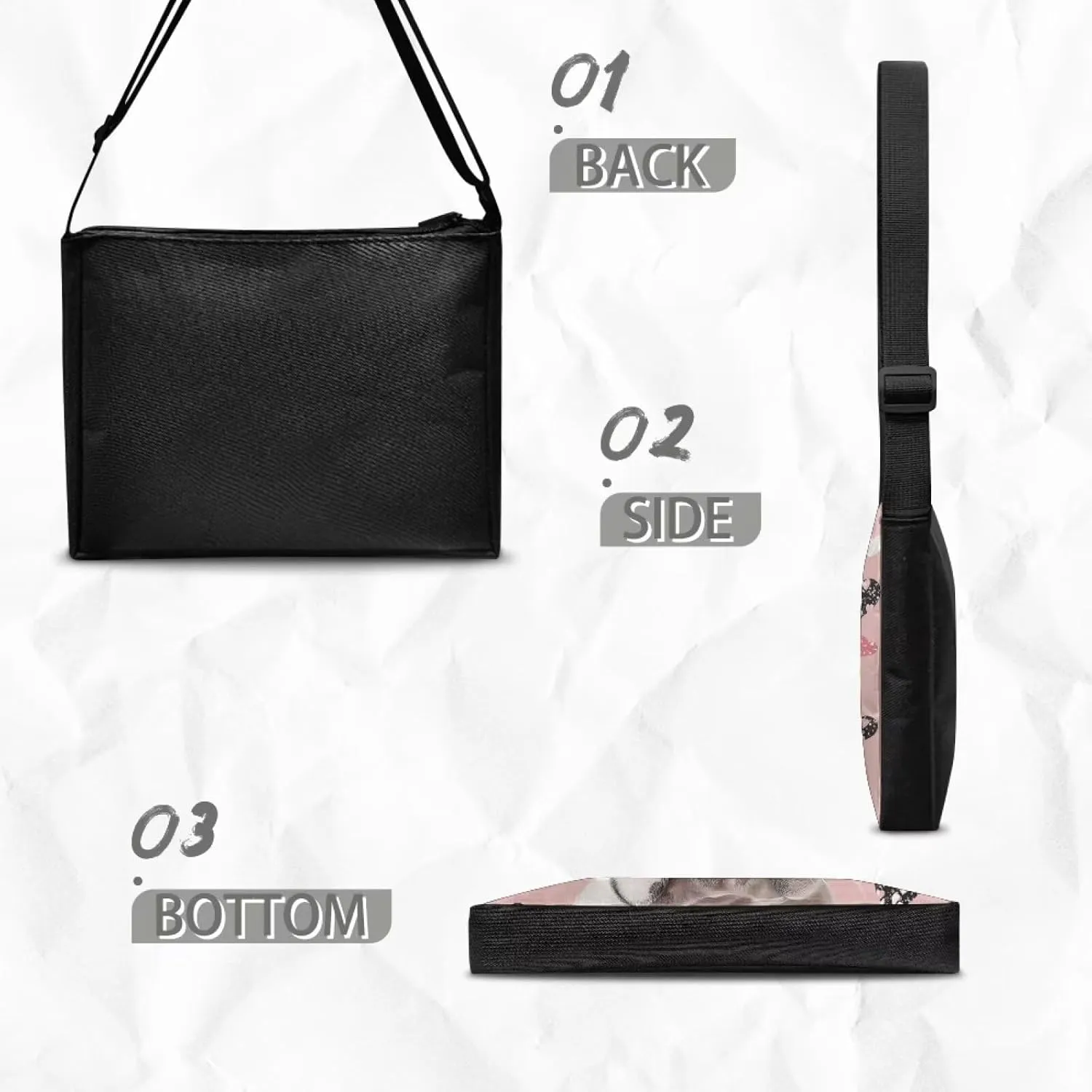 HUGS IDEA Messenger Bag for Women Crossbody Purse for Work Shoulder Handbags with Shoulder Strap