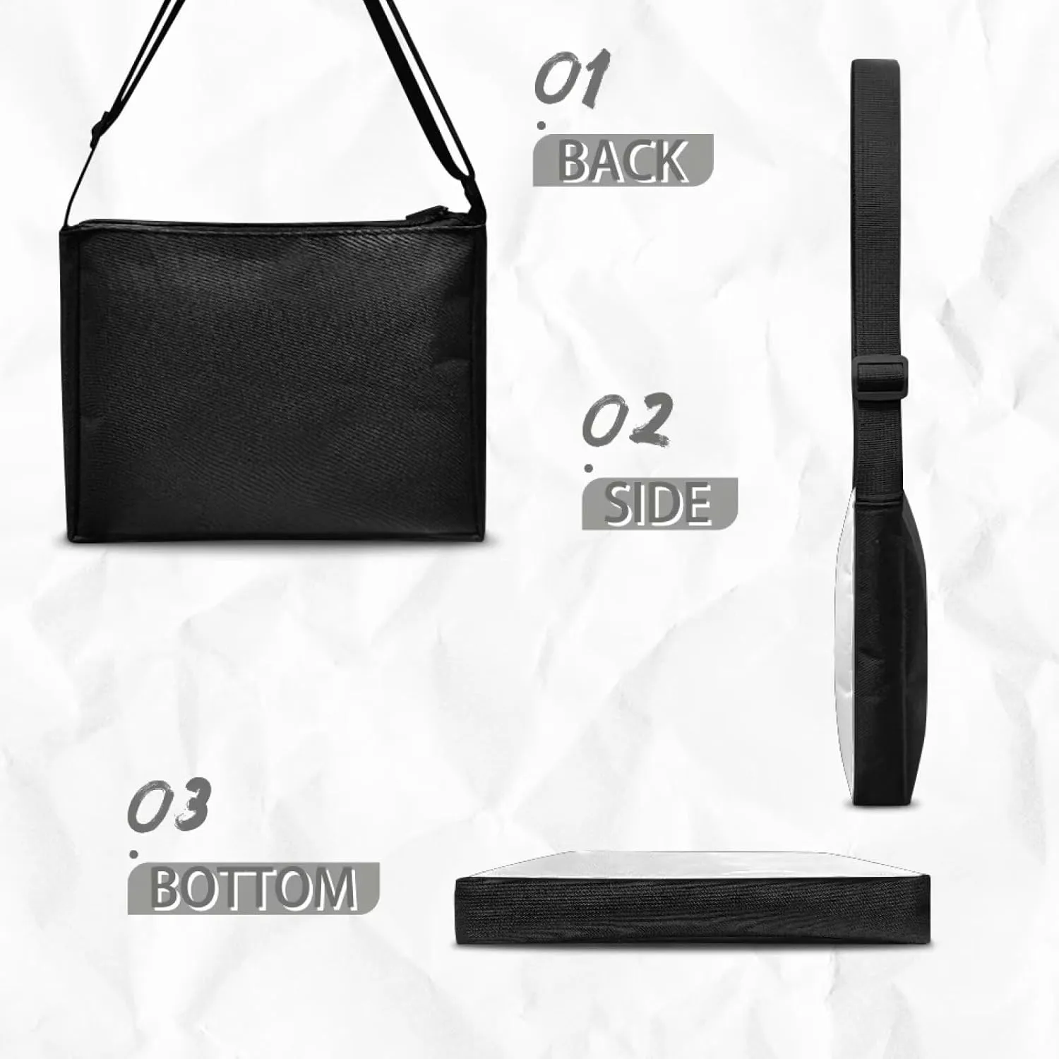 HUGS IDEA Messenger Bag for Women Crossbody Purse for Work Shoulder Handbags with Shoulder Strap