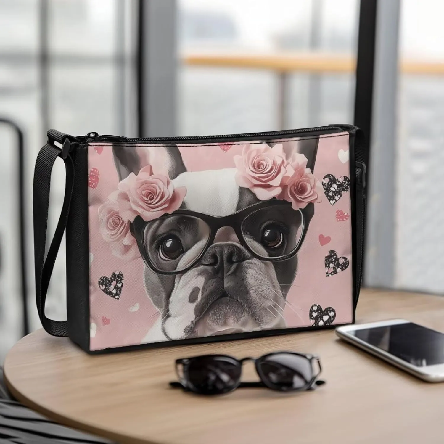 HUGS IDEA Messenger Bag for Women Crossbody Purse for Work Shoulder Handbags with Shoulder Strap