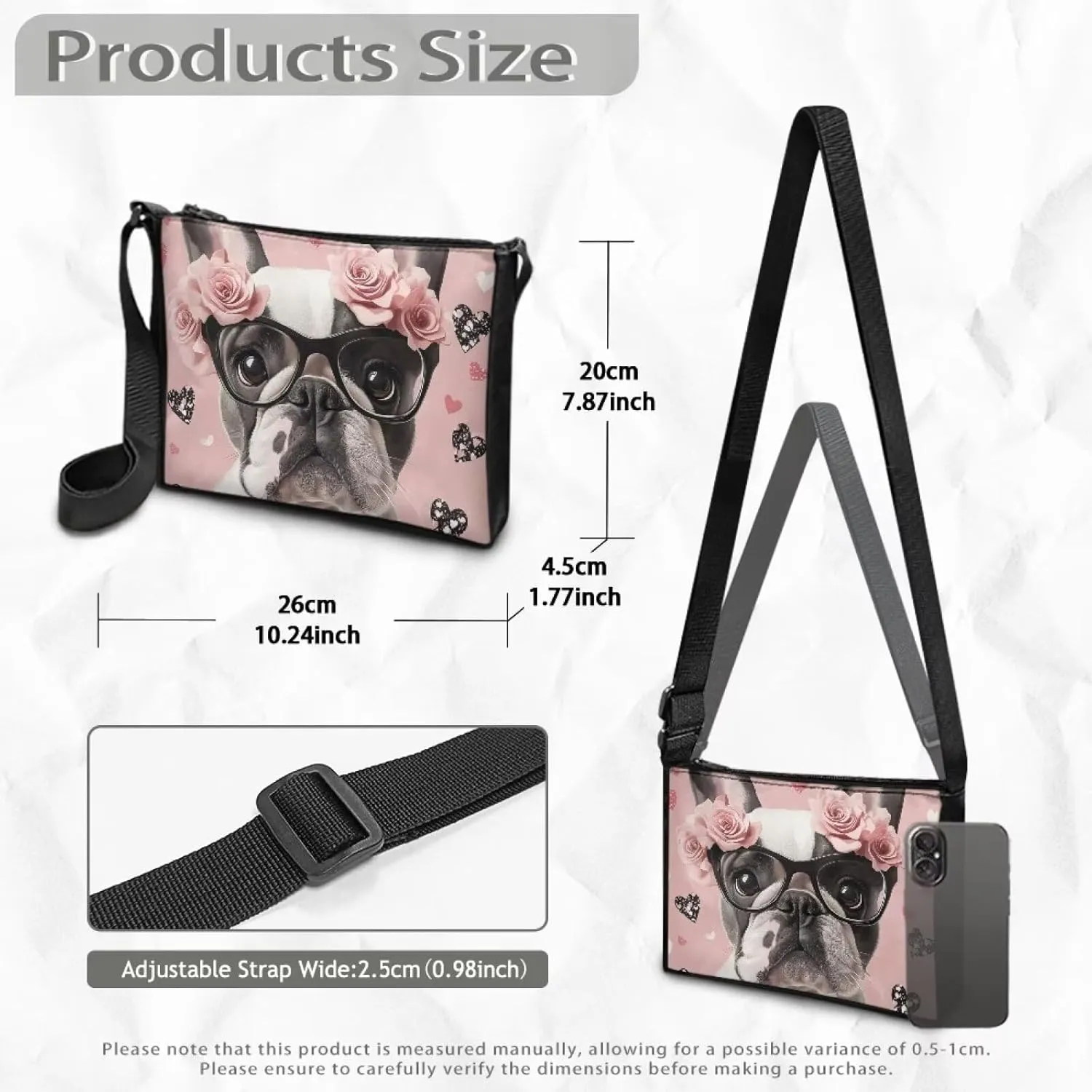 HUGS IDEA Messenger Bag for Women Crossbody Purse for Work Shoulder Handbags with Shoulder Strap