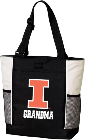 Illini Grandma Tote Bags University of Illinois Grandma Totes Beach Pool Or Travel