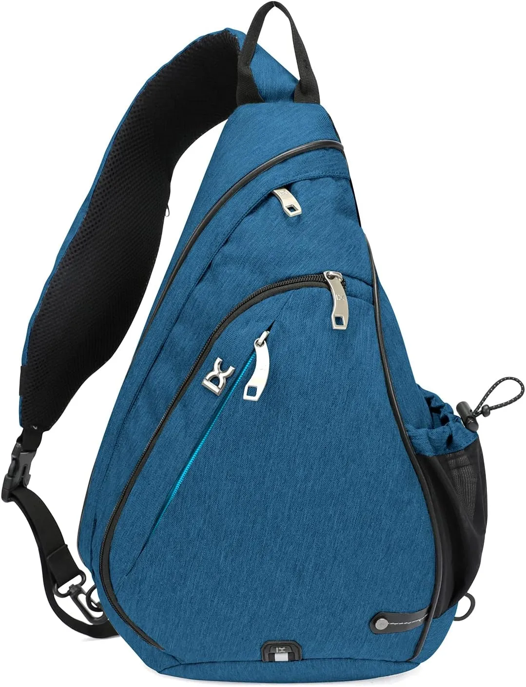 INOXTO Sling Bag, Multipurpose Crossbody Shoulder Bag for Men and Women, Chest Bag Crossbody Daypack for Hiking, Pickleball Bag with Water Bottle Holder for Tennis, Pickleball (Blue)