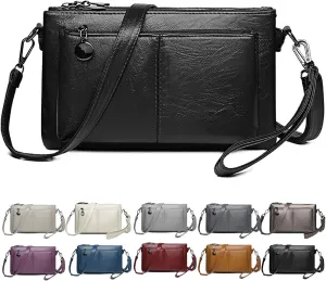 Intensivte - Large Capacity Phone Bag Crossbody Bag, Women's Classic Utility Convertible Handbag, Black, 9.8'' * 1.96'' * 6.29'' Inches