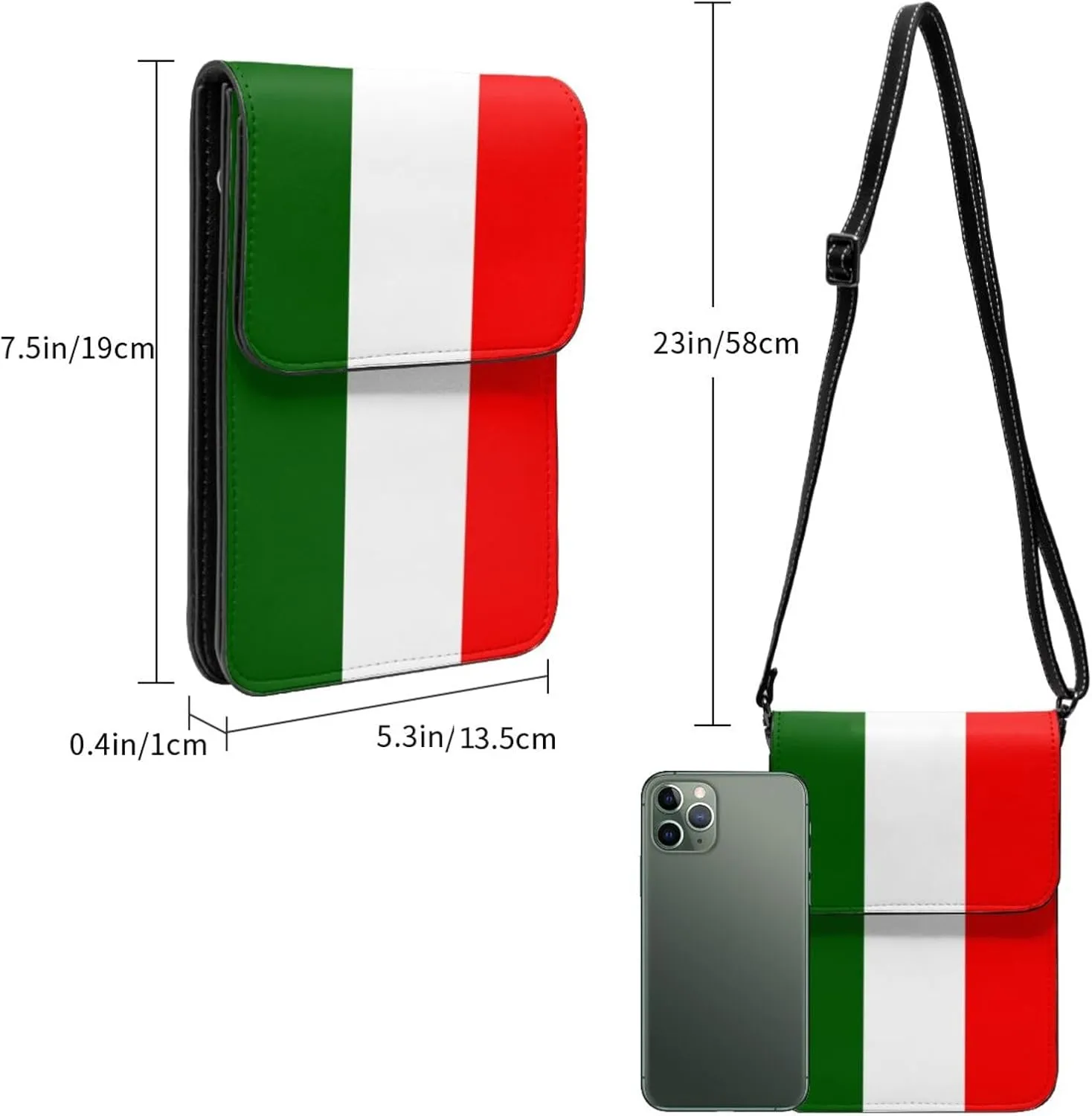 Ireland Irish Flag Small Crossbody Purse Cell Phone Bag for Women