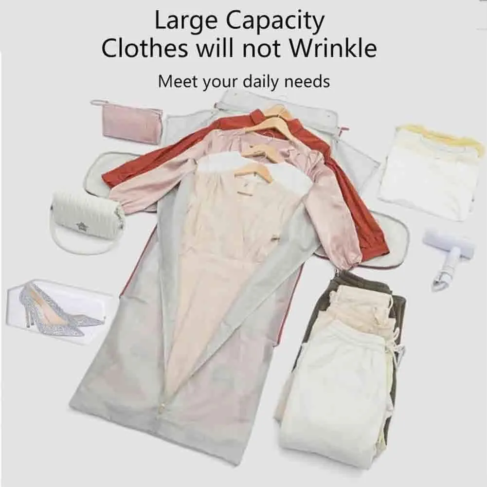Jennibag, Jenni Bag, Jenni Bag Travel Bag with Wheels, Convertible Garment Duffel Bag, With Removable Wheels (Beige-B)