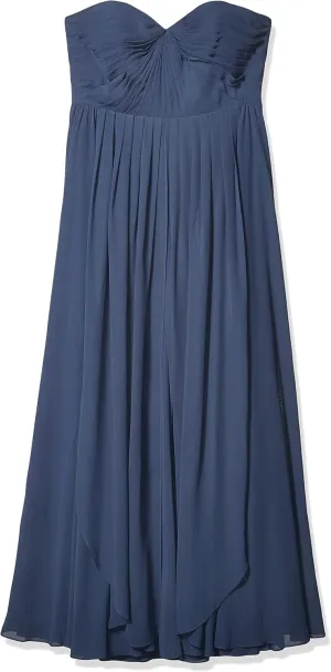 Jenny Yoo Women's Mira Convertible Strapless Pleat Chiffon Gown