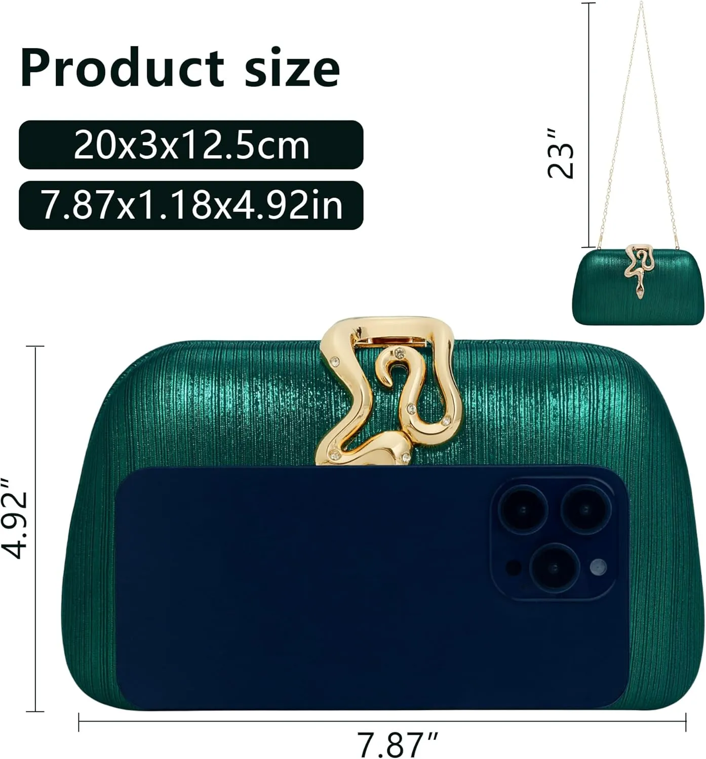 jessie Womens Evening Bags Formal Bridal Wedding Small Clutches Purses Crossbody Prom Cocktail Party Handbags