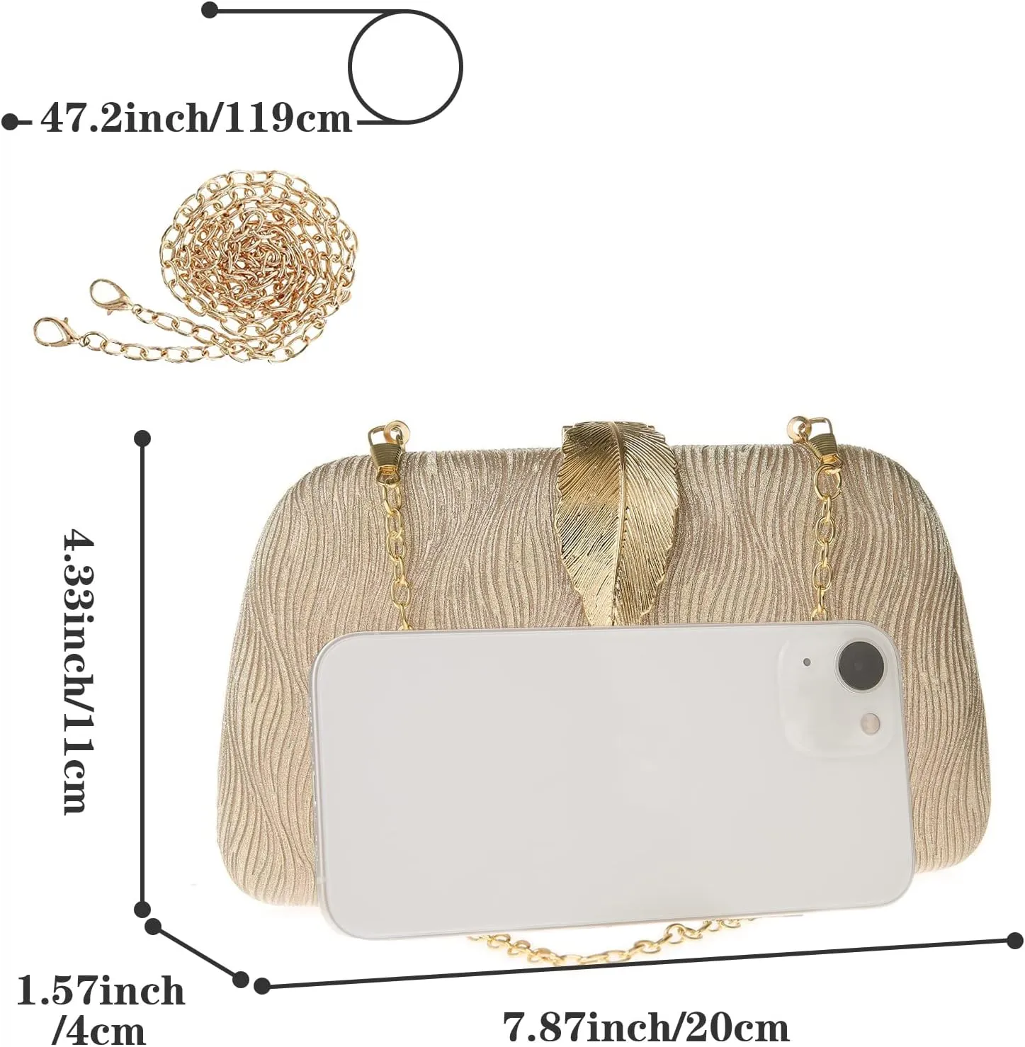 jessie Womens Evening Bags Formal Bridal Wedding Small Clutches Purses Crossbody Prom Cocktail Party Handbags