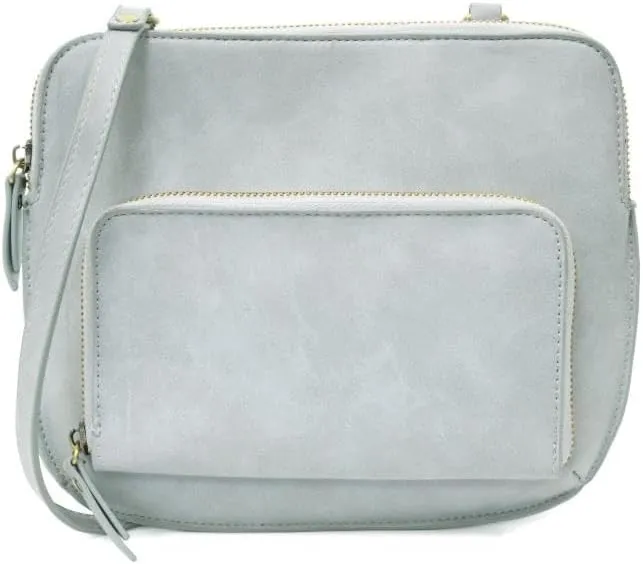 Joy Susan Women's Fashion Purse Nicole Distressed Crossbody Handbag