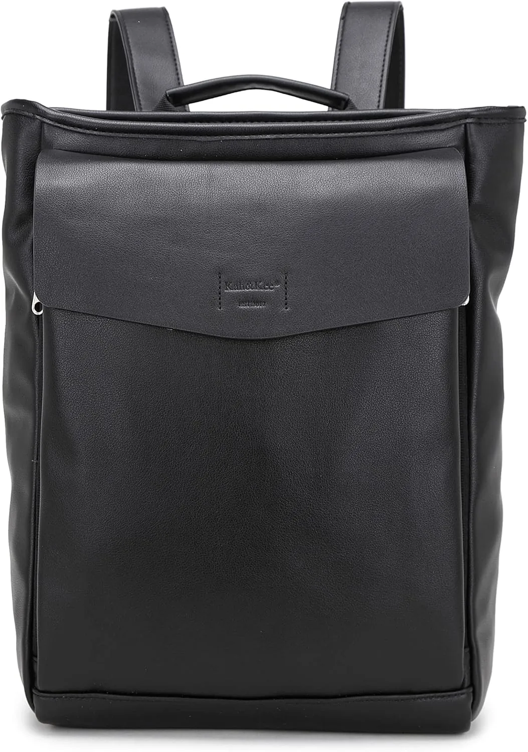 Kah&Kee Leather Laptop Backpack for Women with 14-inch Laptop Compartment Ideal for Teachers, College Students and Work