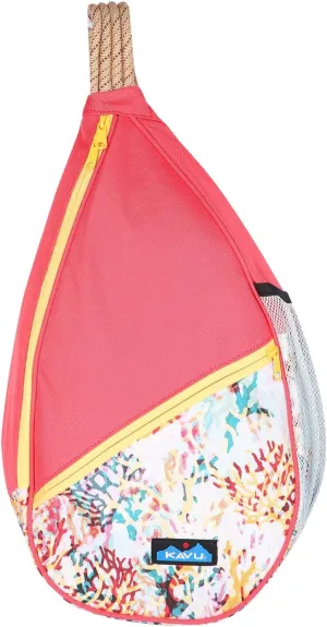 KAVU Paxton Pack Backpack Rope Sling Bag - Floral Coral