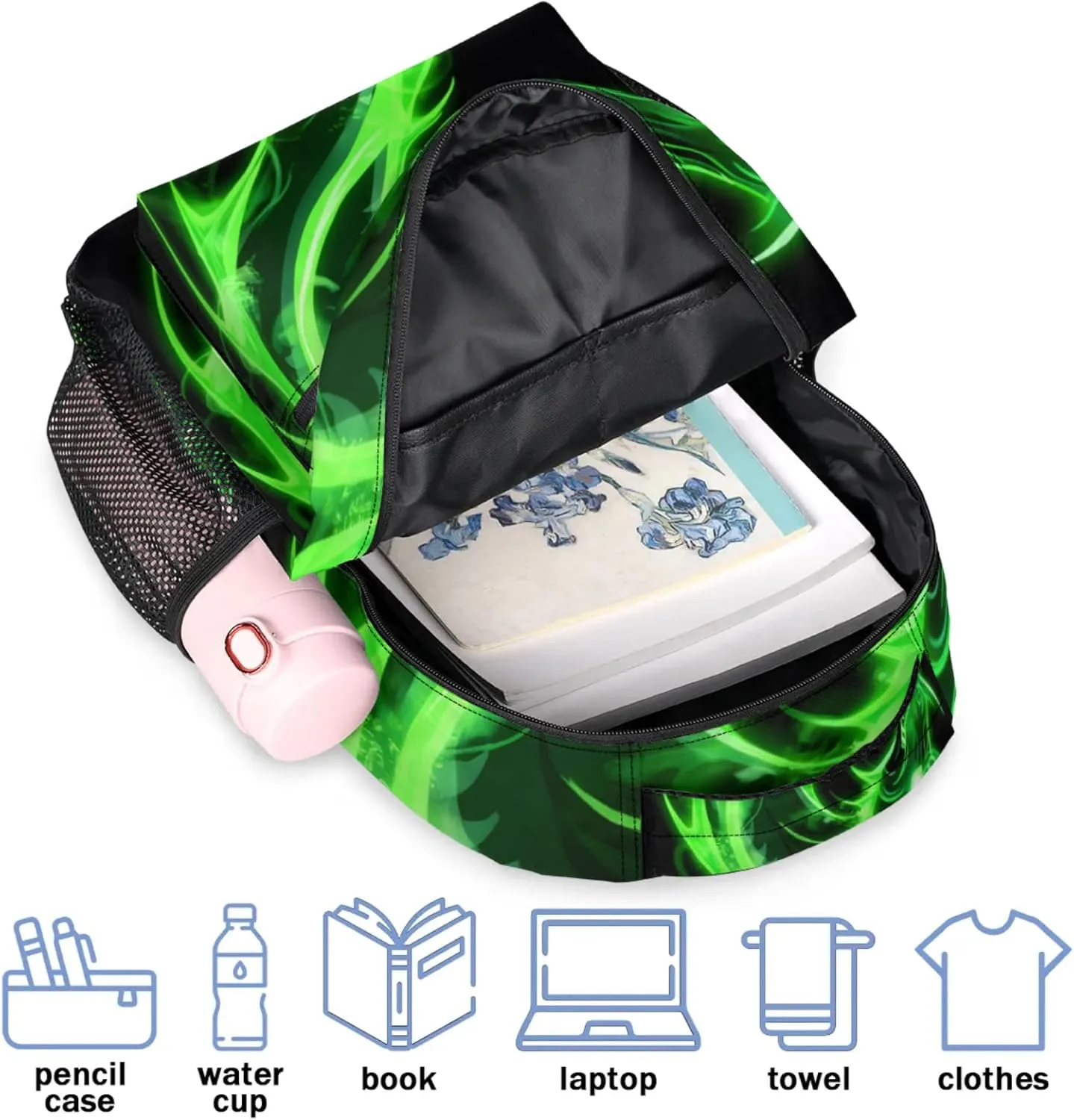 Kids Backpack for Boys - Elementary Middle School Bag Student Bookbag for Girls Teens - Casual Daypack Travel Laptop Backpacks(Dragon)