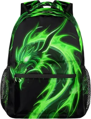Kids Backpack for Boys - Elementary Middle School Bag Student Bookbag for Girls Teens - Casual Daypack Travel Laptop Backpacks(Dragon)