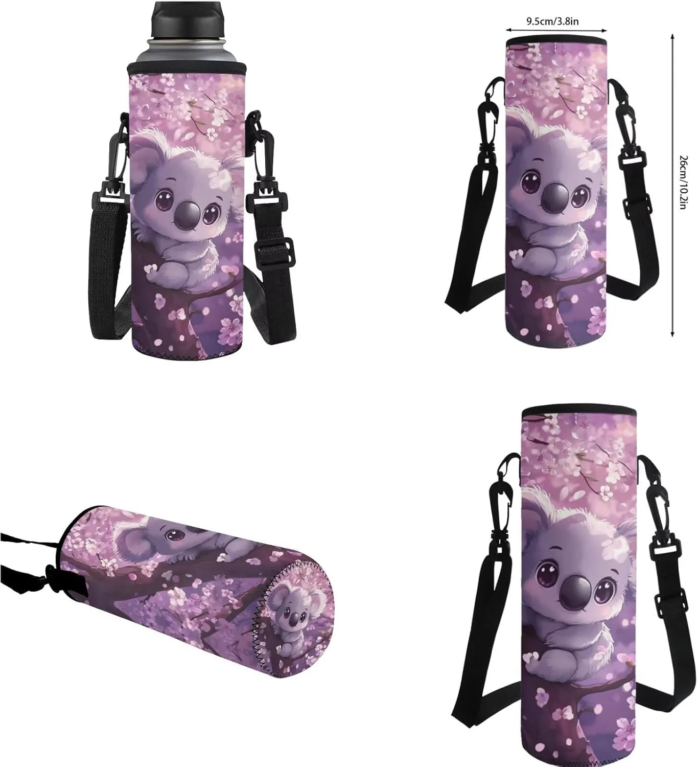 Koala Backpack for Elementary School Girls Book Bags with Lunch Box Cute Backpacks for 5th Grade Girls Kids School Bag 17 Inch Large Capacity Travel Sports Daypack for Primary Students