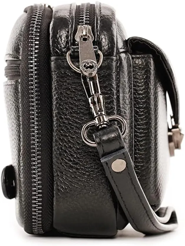 KPYWZER Leather Clutch Purse Wallet Men Wrist Bag