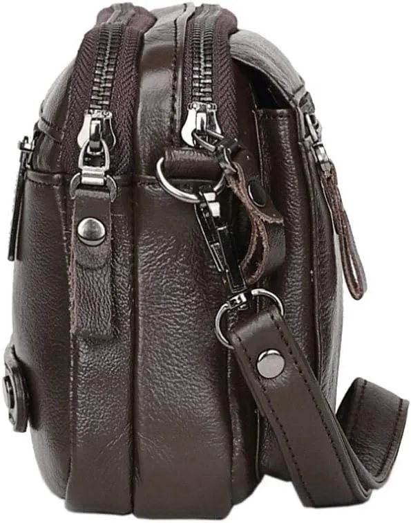 KPYWZER Leather Clutch Purse Wallet Men Wrist Bag