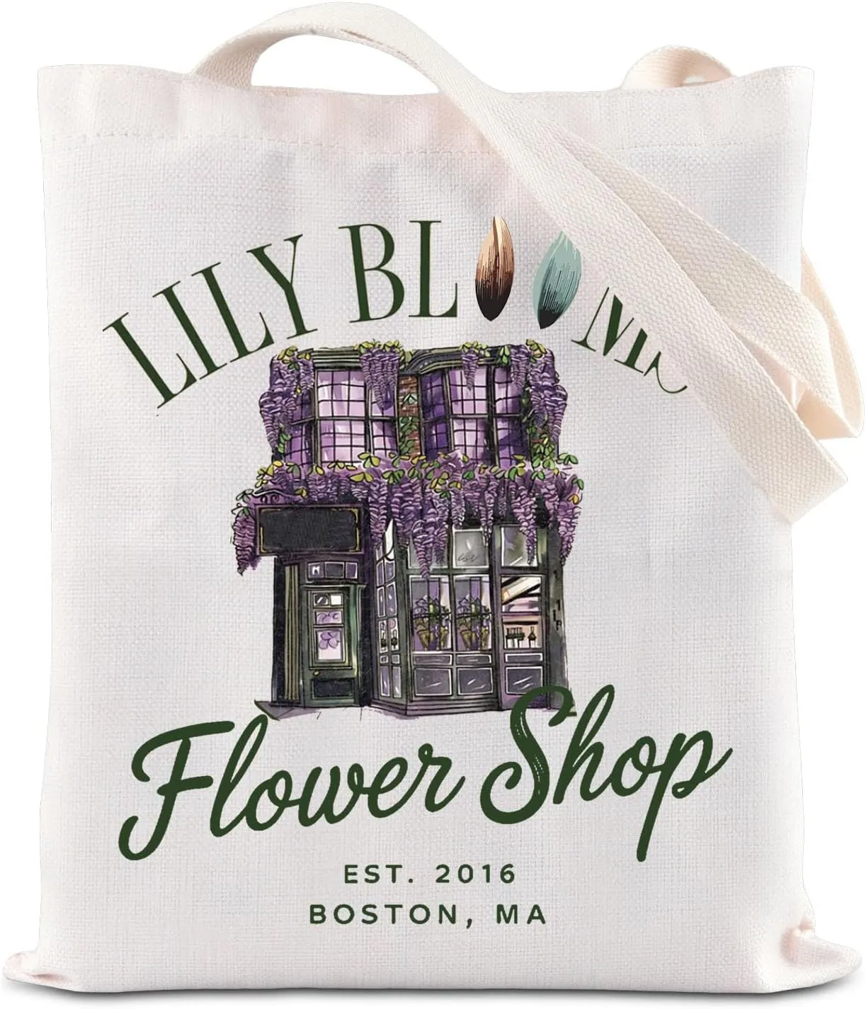 KUIYAI Colleen Book Inspired Tote Bag Floral Shop Bag Bookish Literature Gift Coho Reader Gift For Hoover Fans